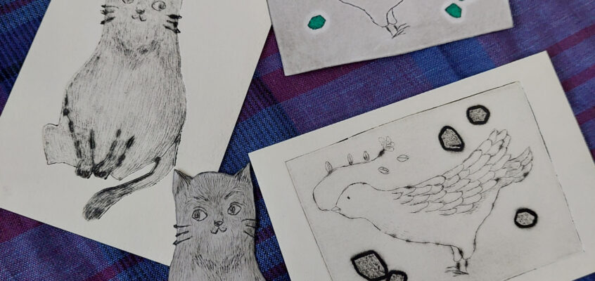 「やさしい紙版画」講座のおしらせ